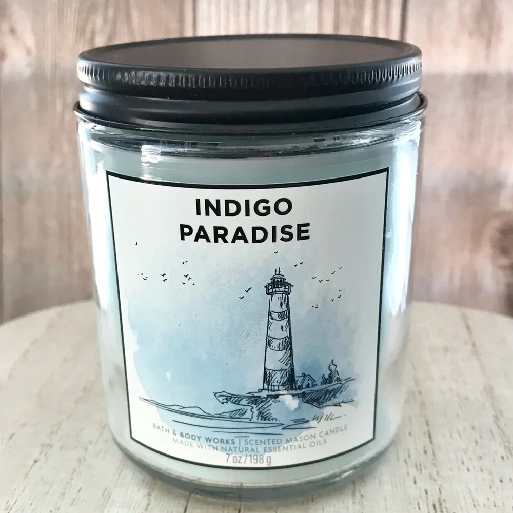 🆕25+ Hrs Indigo Paradise Single Wick Candle - Picture 2 of 3